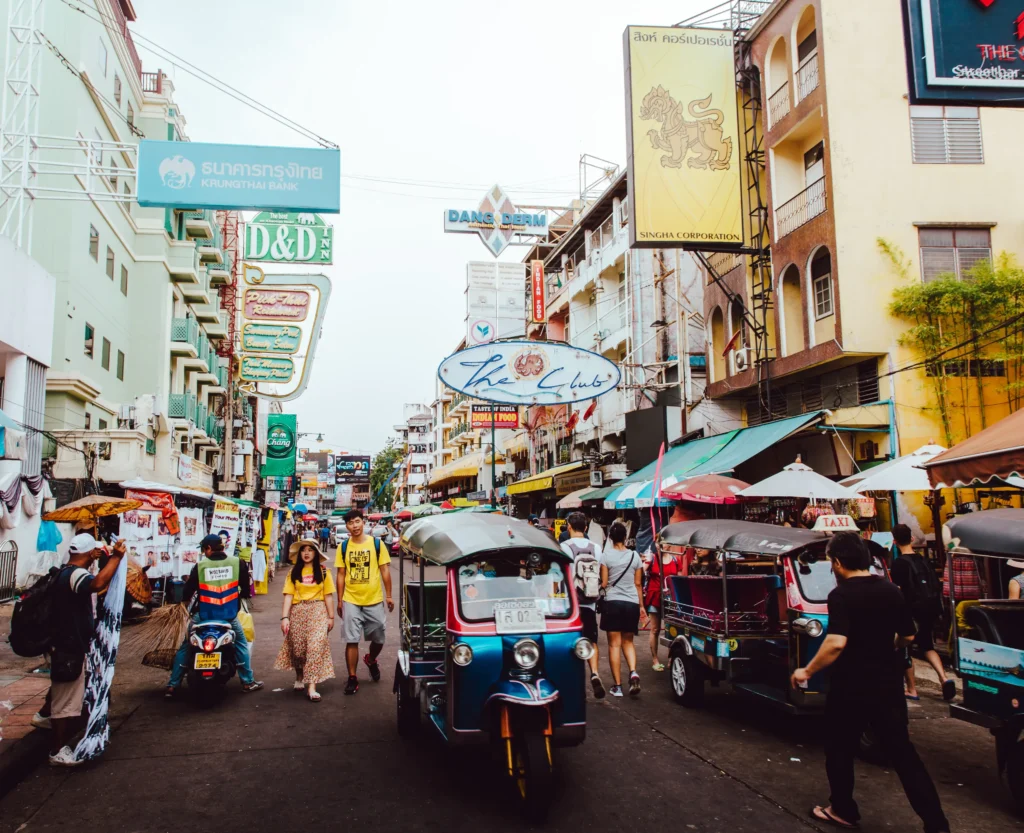 Vivace Strada Khaosan e visita a Bangkok